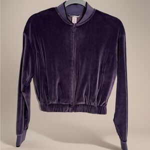 Victoria's Secret Deep Purple Bomber Jacket